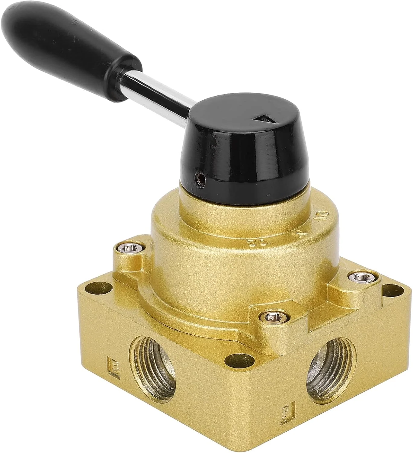 شیر اهرمی دستی 3 وضعیتی 4 طرفه کنترل پنوماتیک هوا تجهیزات لوازم صنعتی HV-04 شیر اهرمی دستی 3 وضعیتی 4 طرفه کنترل پنوماتیک هوا تجهیزات لوازم صنعتی HV-04