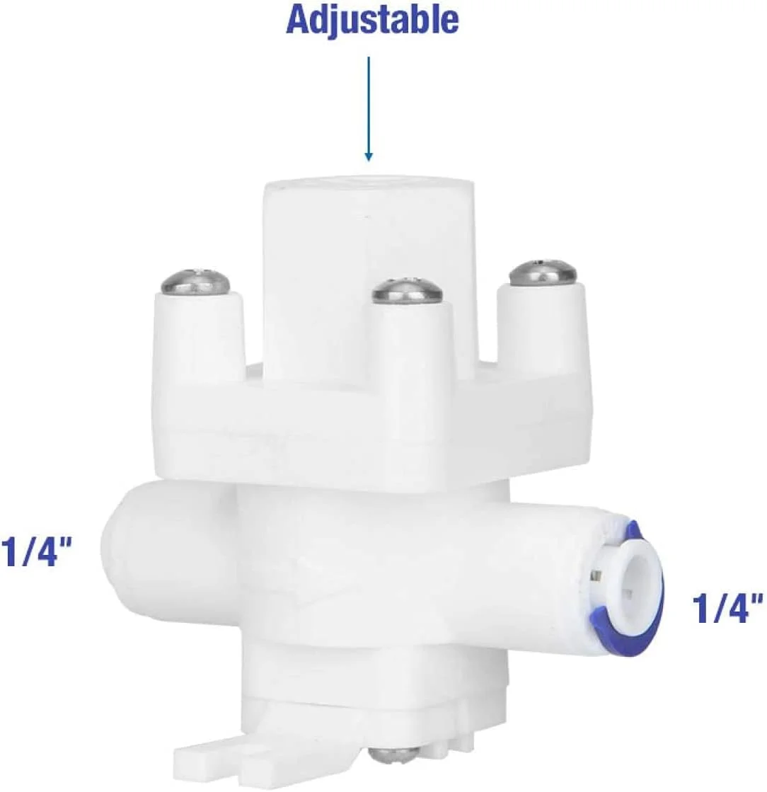 شیر کاهنده فشار آب Puri Pro، شیر تنظیم کننده فشار آب 1/4 اینچ، محافظ فیلتر آب RO شیر کاهنده فشار آب Puri Pro، شیر تنظیم کننده فشار آب 1/4 اینچ، محافظ فیلتر آب RO
