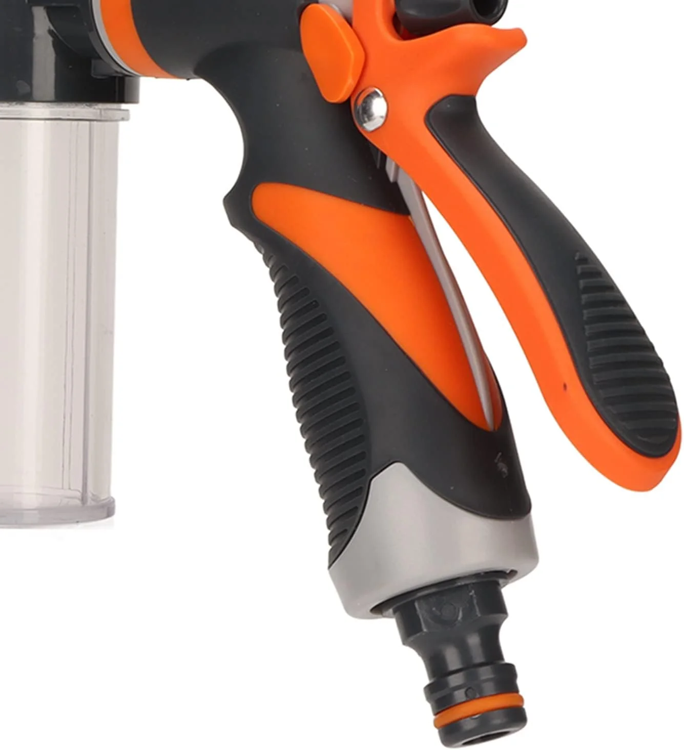 آبپاش چند منظوره با فشار بالا و 8 حالت مختلف برای آبیاری باغ، دارای فوم پاش و مناسب تجهیزات آبیاری و لوازم باغبانی (مدل خروجی عقب) آبپاش چند منظوره با فشار بالا و 8 حالت مختلف برای آبیاری باغ، دارای فوم پاش و مناسب تجهیزات آبیاری و لوازم باغبانی (مدل خروجی عقب)