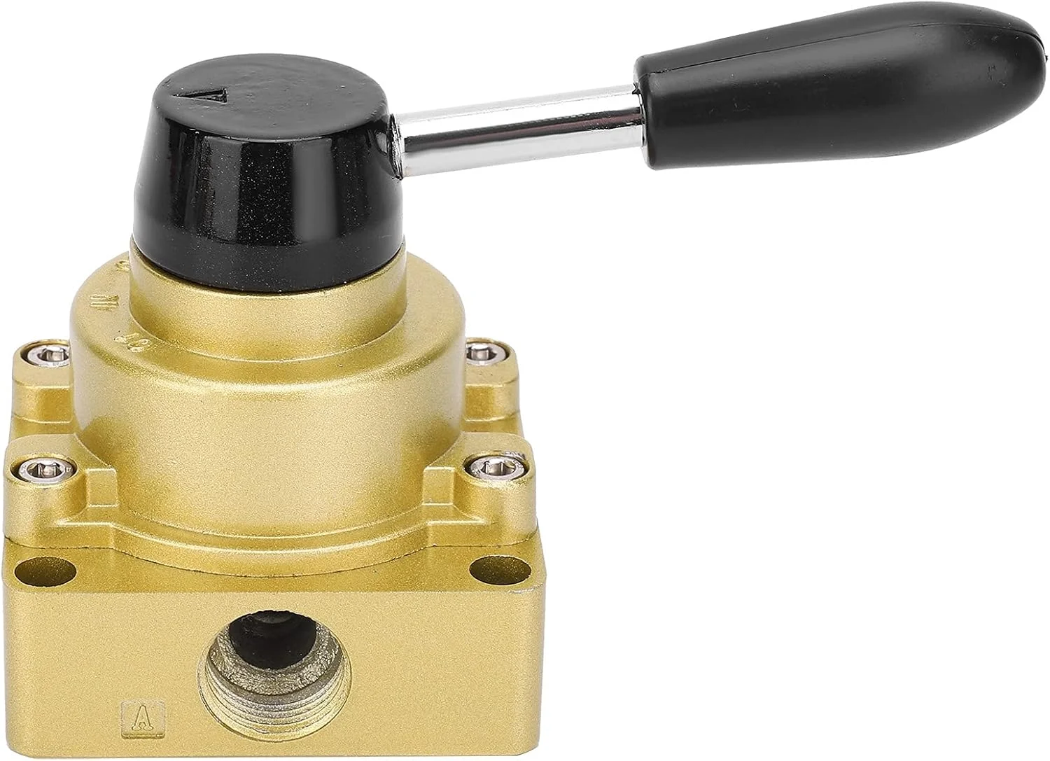 شیر اهرمی دستی 3 وضعیتی 4 طرفه کنترل پنوماتیک هوا تجهیزات لوازم صنعتی HV-04