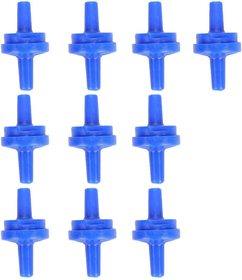 شیر یک طرفه پمپ اکسیژن هوا، لوازم آکواریوم خروجی غیر برگشتی 10 عددی برای شلنگ 4 میلی متری، جنس آبی شیر یک طرفه پمپ اکسیژن هوا، لوازم آکواریوم خروجی غیر برگشتی 10 عددی برای شلنگ 4 میلی متری، جنس آبی