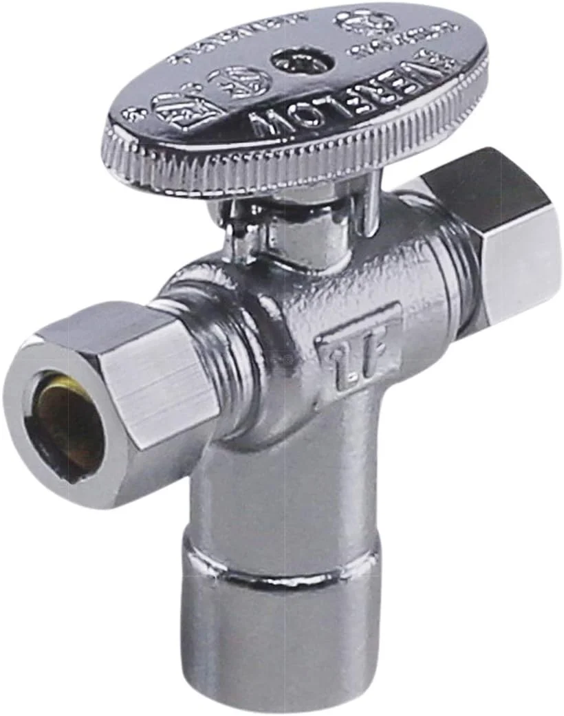 شیر زاویه ای قطع و وصل آب Midline Valve 86324QS-OM؛ خروجی دوگانه؛ اهرم چرخشی یک چهارم دور؛ یک تکه؛ برای توالت، سینک، ماشین ظرفشویی؛ 1/2 اینچ Sweat x 3/8 اینچ COMP x 3/8 اینچ COMP؛ برنج با روکش کروم شیر زاویه ای قطع و وصل آب Midline Valve 86324QS-OM؛ خروجی دوگانه؛ اهرم چرخشی یک چهارم دور؛ یک تکه؛ برای توالت، سینک، ماشین ظرفشویی؛ 1/2 اینچ Sweat x 3/8 اینچ COMP x 3/8 اینچ COMP؛ برنج با روکش کروم