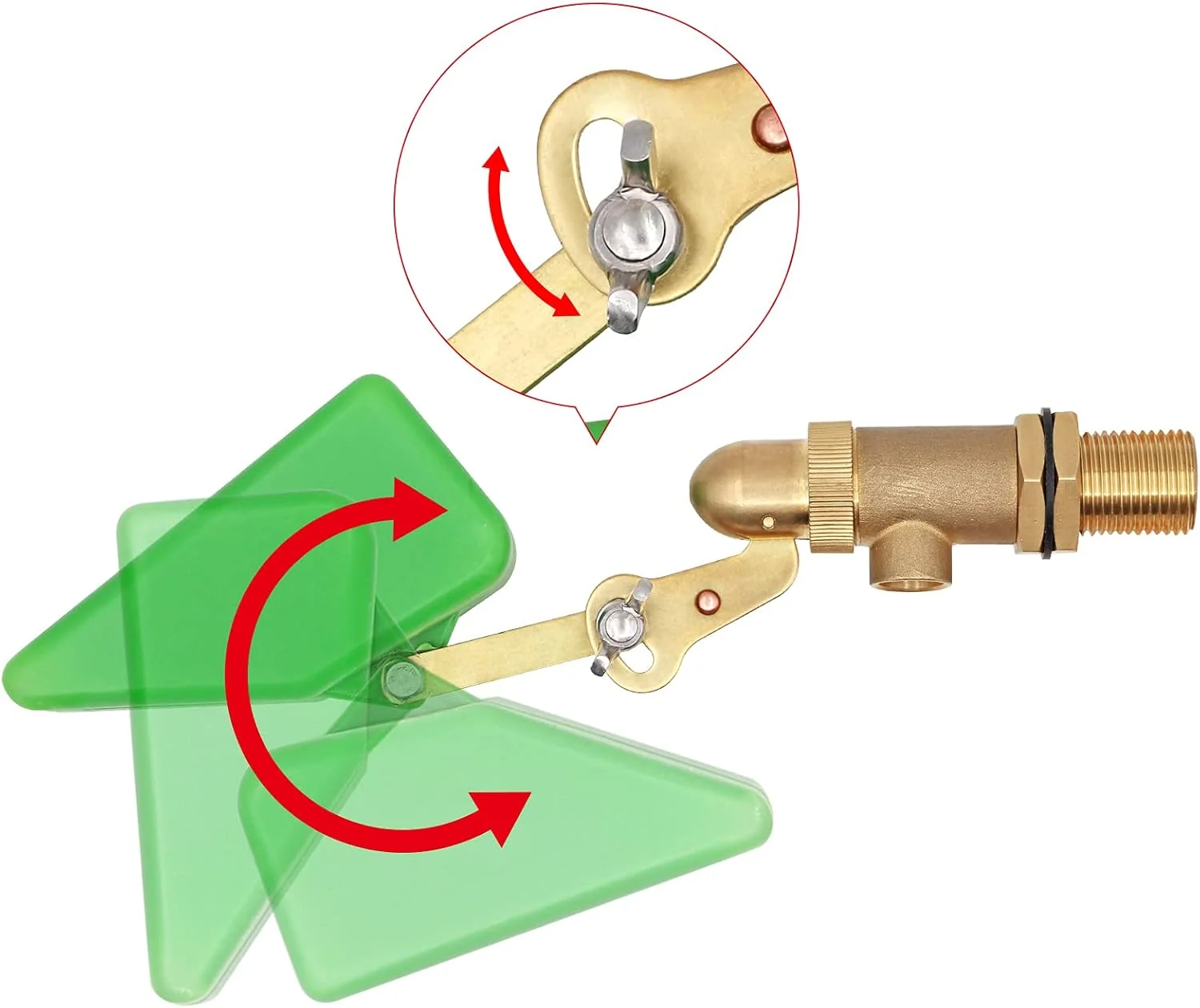 شیر شناور برنجی 1/2 اینچی M.Z.A با شناور پلاستیکی، شیر آب برای نصب مخزن، شیر توپی شناور کاسه آب سگ با بازوی قابل تنظیم برای آکواریوم ماهی، آبشخور گاو و گوسفند شیر شناور برنجی 1/2 اینچی M.Z.A با شناور پلاستیکی، شیر آب برای نصب مخزن، شیر توپی شناور کاسه آب سگ با بازوی قابل تنظیم برای آکواریوم ماهی، آبشخور گاو و گوسفند