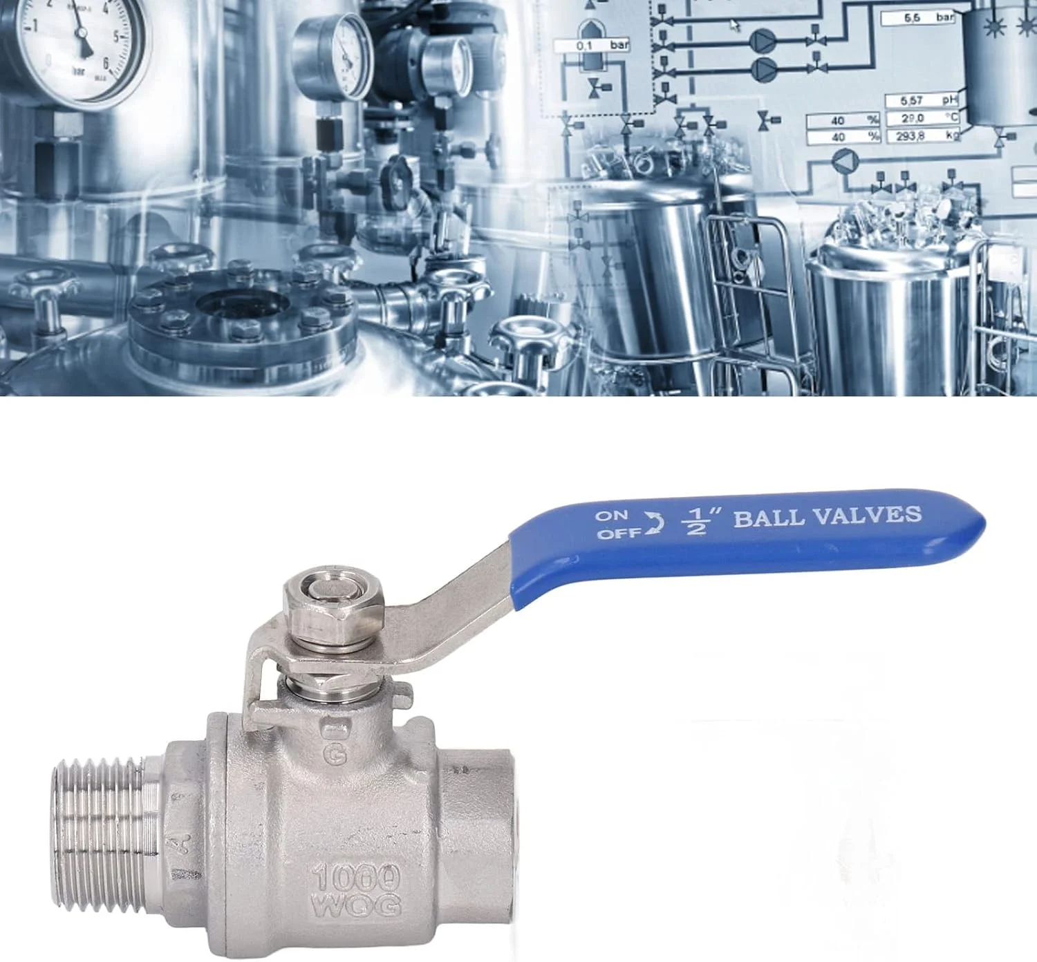 شیر توپی NPT نر و ماده Marhynchus سایز 1/2 اینچ - کنترل سریع، مقاوم در برابر خوردگی - برای تجهیزات آبرسانی و زهکشی شیر توپی NPT نر و ماده Marhynchus سایز 1/2 اینچ - کنترل سریع، مقاوم در برابر خوردگی - برای تجهیزات آبرسانی و زهکشی