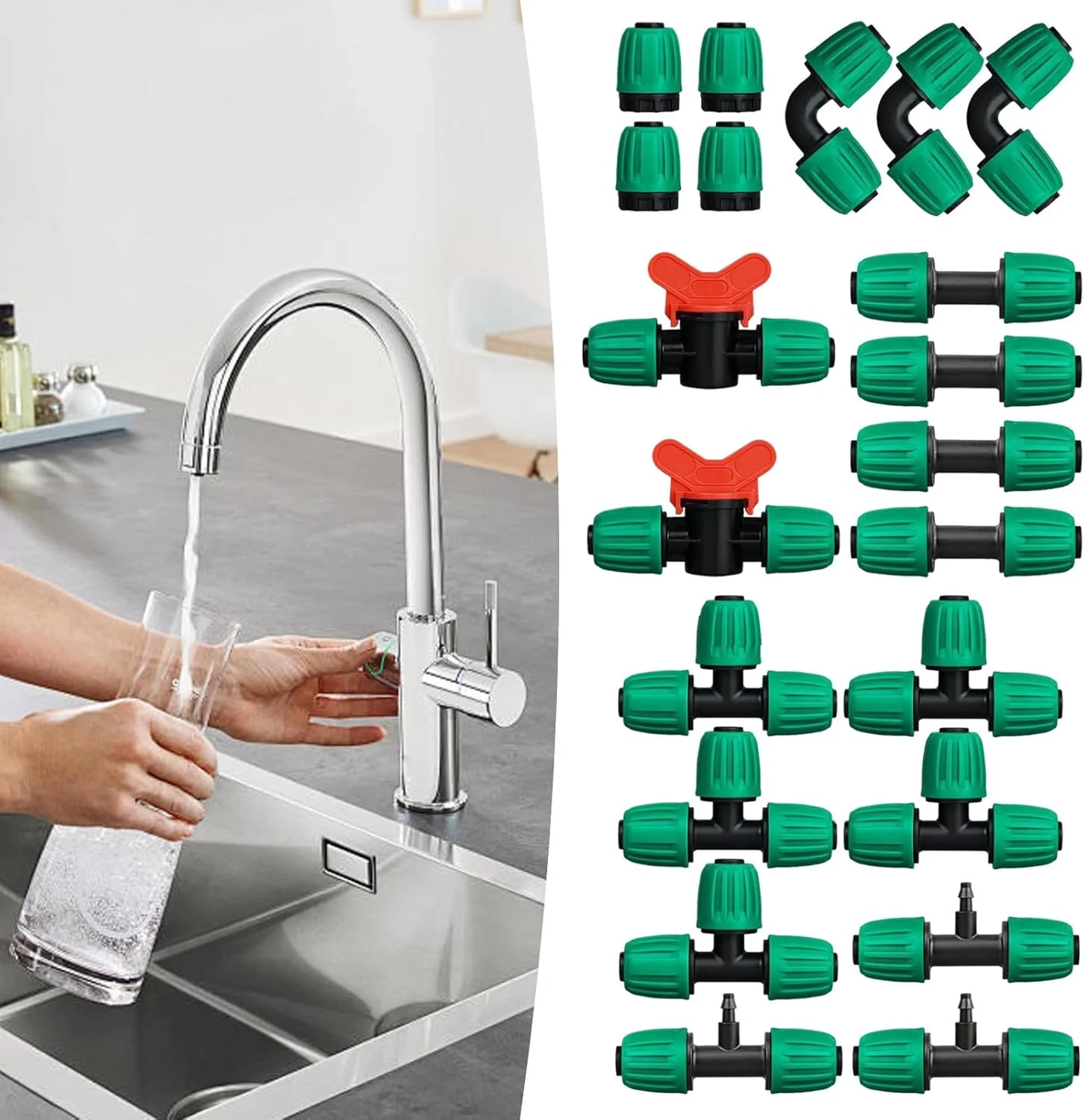 اتصالات سه راهی آبیاری | اتصال دهنده آبیاری قطره ای برای چمن باغ، قطعات تقسیم کننده قفل شونده ضد چکه چند منظوره برای تامین آب تجهیزات کوچک اتصالات سه راهی آبیاری | اتصال دهنده آبیاری قطره ای برای چمن باغ، قطعات تقسیم کننده قفل شونده ضد چکه چند منظوره برای تامین آب تجهیزات کوچک