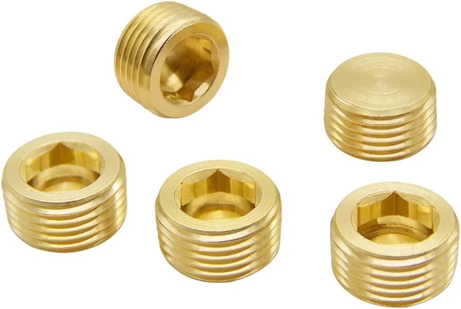 هوشینگ 5 عدد مغزی برنجی لوله با رزوه داخلی شش گوش NPT 1/2 اینچ هوشینگ 5 عدد مغزی برنجی لوله با رزوه داخلی شش گوش NPT 1/2 اینچ