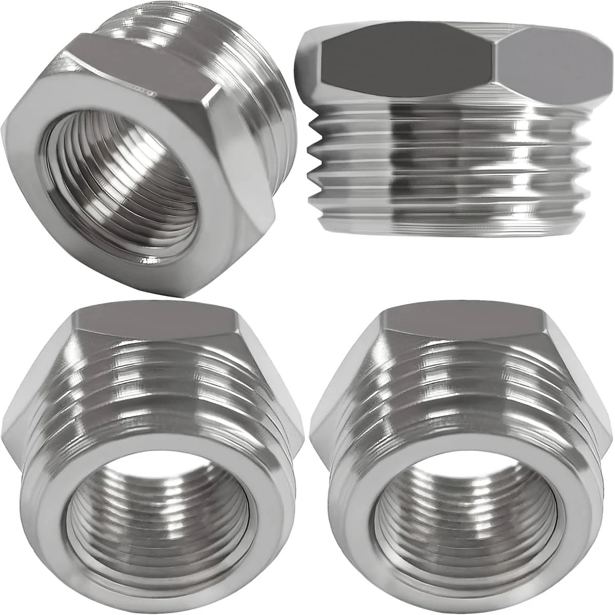 آداپتور خط آب برنجی Beduan تبدیل G 1/2 به فشاری 3/8 کاهنده شلنگ لوله اتصالات فشاری برای شلنگ تامین شیر آشپزخانه و حمام، اتصال لوله شیر قطع کن (بسته 4 عددی) آداپتور خط آب برنجی Beduan تبدیل G 1/2 به فشاری 3/8 کاهنده شلنگ لوله اتصالات فشاری برای شلنگ تامین شیر آشپزخانه و حمام، اتصال لوله شیر قطع کن (بسته 4 عددی)