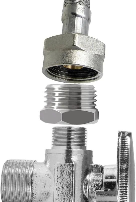 آداپتور خط آب برنجی Beduan تبدیل G 1/2 به فشاری 3/8 کاهنده شلنگ لوله اتصالات فشاری برای شلنگ تامین شیر آشپزخانه و حمام، اتصال لوله شیر قطع کن (بسته 4 عددی) آداپتور خط آب برنجی Beduan تبدیل G 1/2 به فشاری 3/8 کاهنده شلنگ لوله اتصالات فشاری برای شلنگ تامین شیر آشپزخانه و حمام، اتصال لوله شیر قطع کن (بسته 4 عددی)