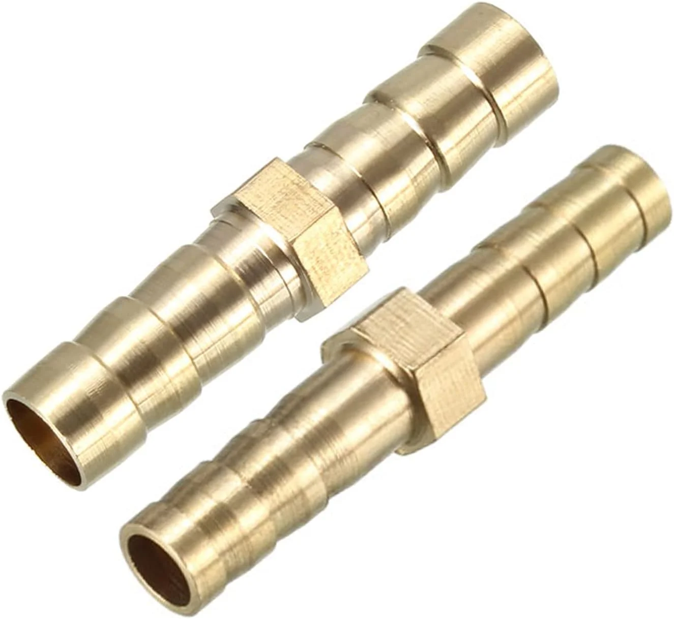اتصال شیلنگ برنجی uxcell، رابط مستقیم 6 میلی متر و 8 میلی متر، 20 عدد