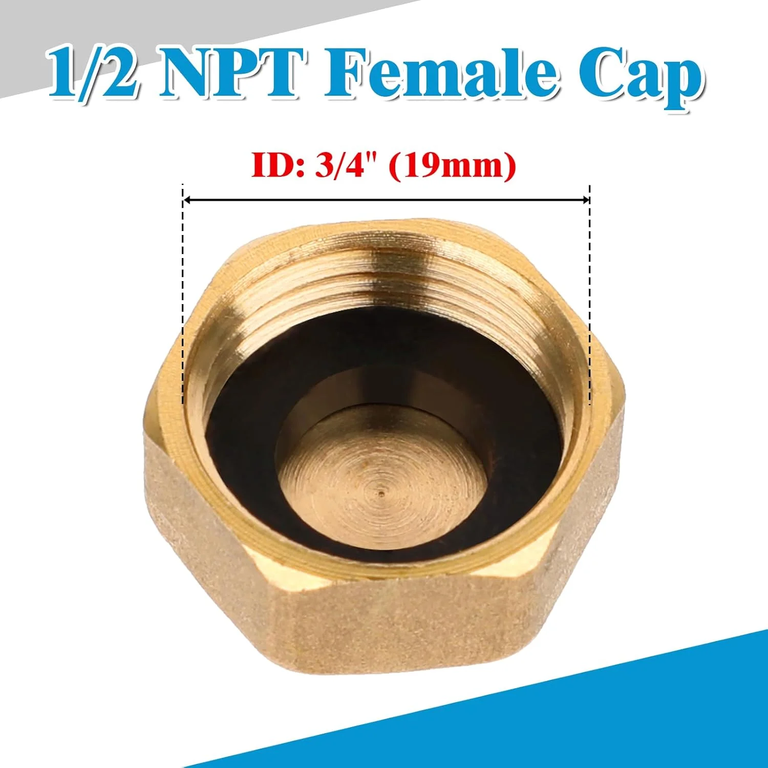 جفداد 4 عدد درپوش برنجی برای رادیاتور، درپوش مهره کور برنجی 1/2 اینچ، اتصالات لوله کشی برای شیر رادیاتور ماشین لباسشویی