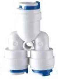 اتصالات سریع Realgoal سه راهی 1/4 اینچ نوع Y برای سیستم فیلتر تصفیه آب اسمز معکوس RO (بسته 5 عددی) اتصالات سریع Realgoal سه راهی 1/4 اینچ نوع Y برای سیستم فیلتر تصفیه آب اسمز معکوس RO (بسته 5 عددی)