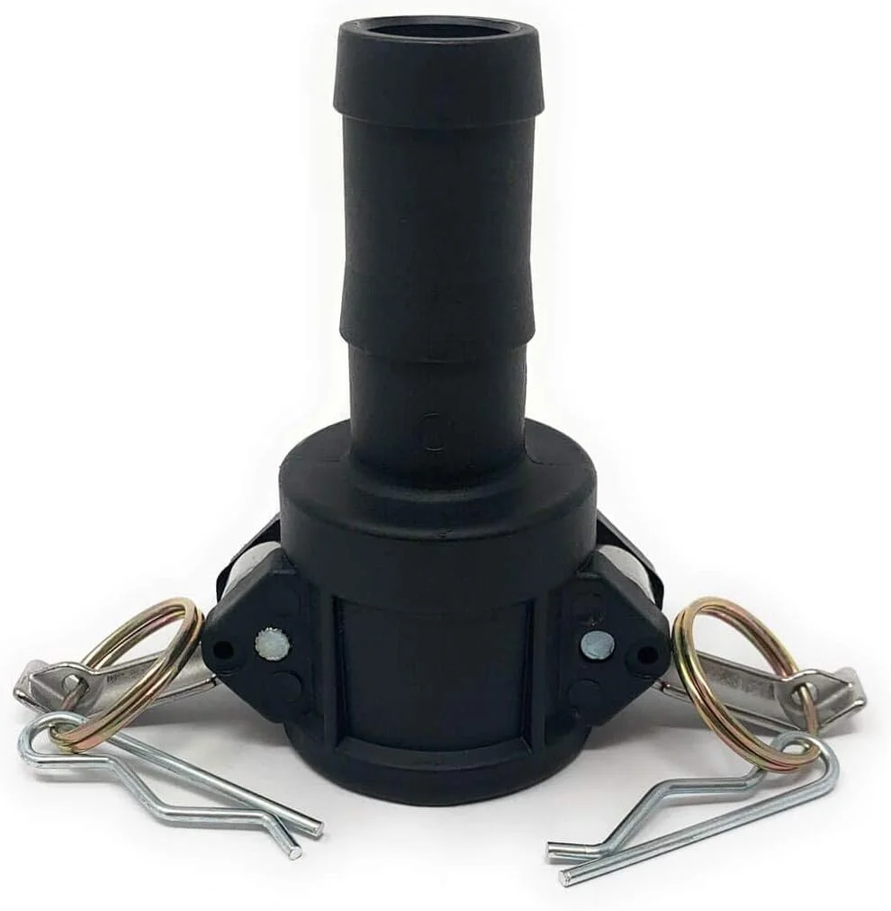 اتصال قفل کم Gloxco پلی، نوع C، مادگی قفل کم 1 اینچ x دنباله شلنگ 1 اینچ، هر عدد