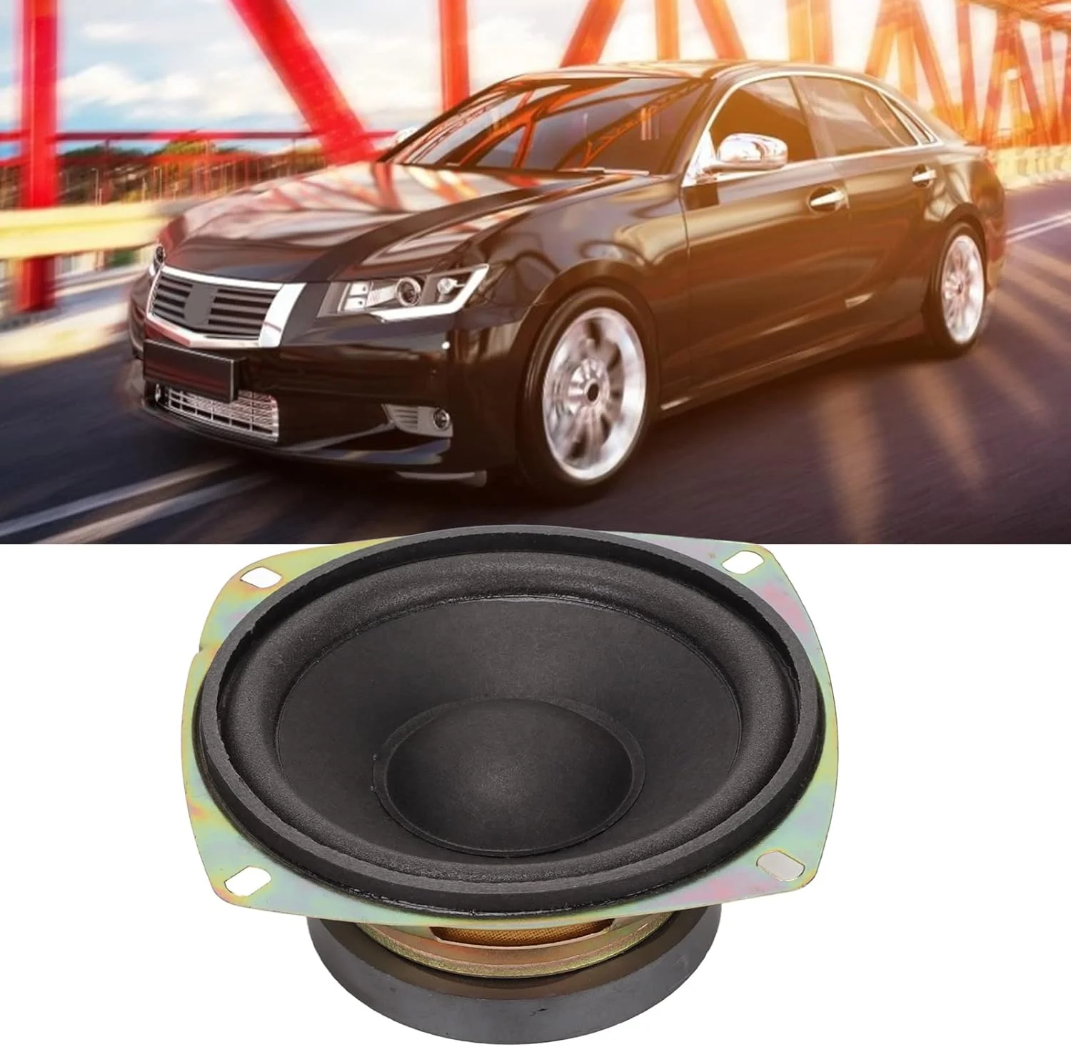 بلندگوی کواکسیال 4 اینچی خودرو Bewinner، بلندگوی استریوی خودرو 200 واتی با هیت سینک سیم پیچ صوتی، جایگزینی سریع برای سیستم صوتی خودرو