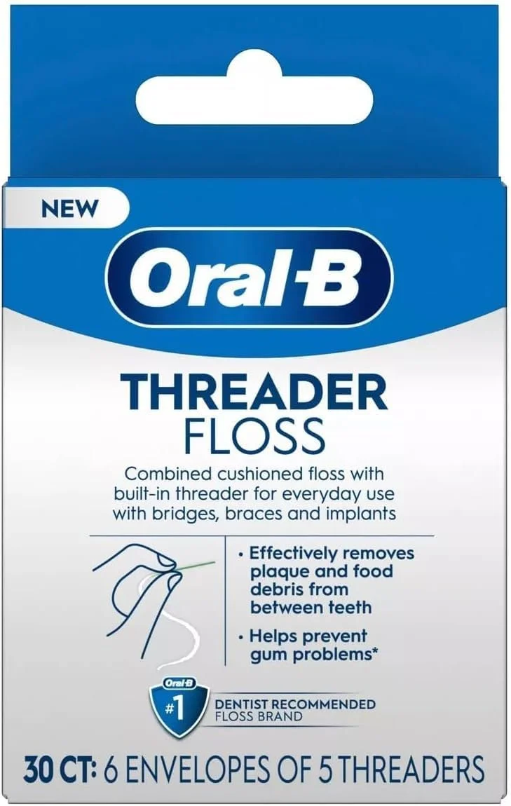 نخ دندان گلاید مدل Threader بسته 30 عددی (بسته 6 عددی)