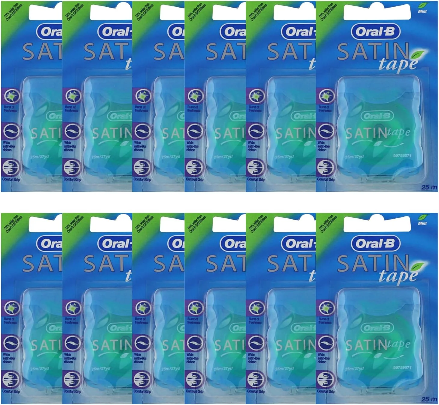 نوار دندان Oral-B مدل Satin با طعم نعناع 25 متری