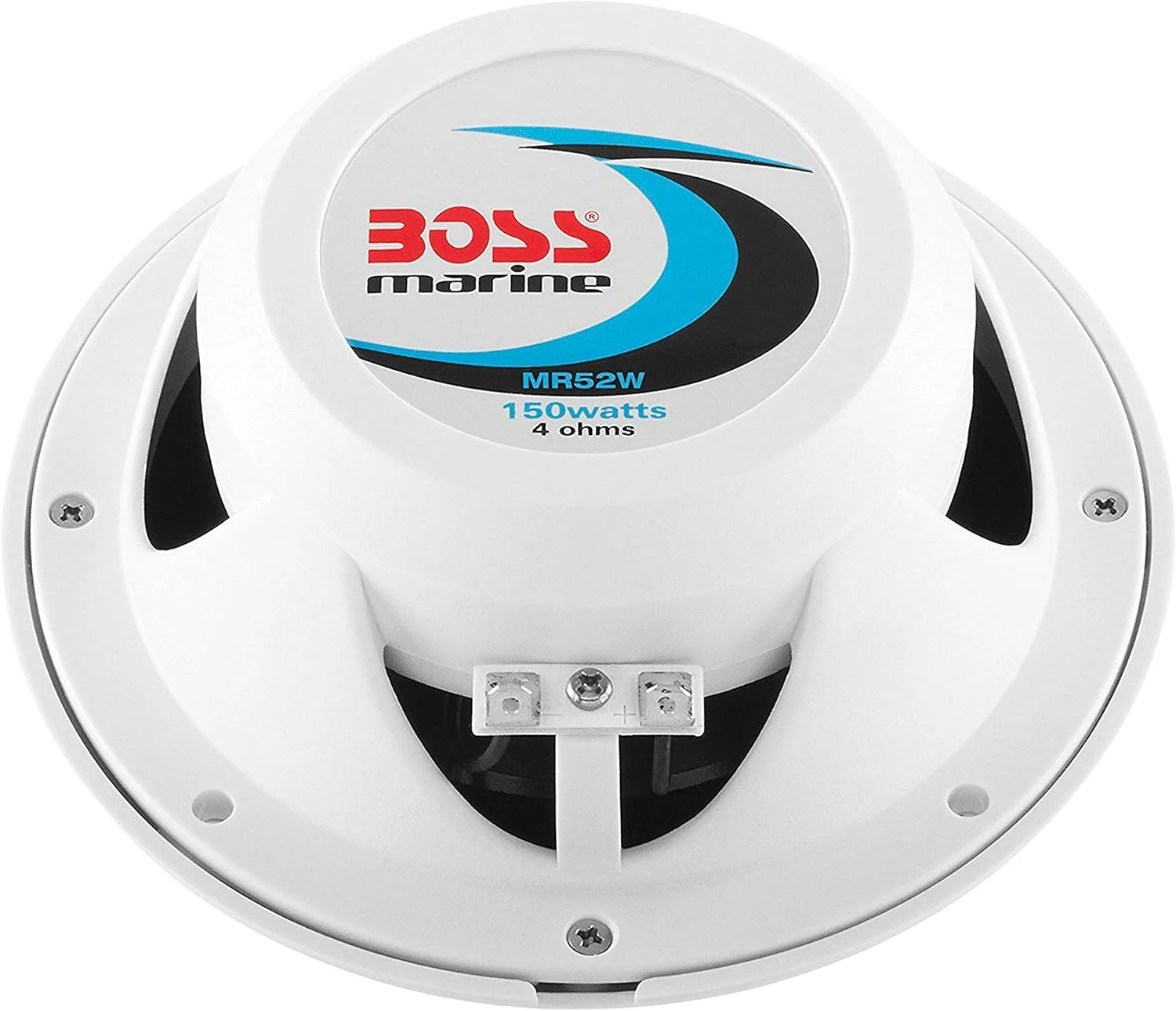 بلندگوهای استریو دریایی BOSS Audio Systems MR52W، سایز 5.25 اینچ - 150 وات کواکسیال، 2way، فول رنج، 4 اهم، مقاوم در برابر آب و هوا، فروش به صورت جفتی بلندگوهای استریو دریایی BOSS Audio Systems MR52W، سایز 5.25 اینچ - 150 وات کواکسیال، 2way، فول رنج، 4 اهم، مقاوم در برابر آب و هوا، فروش به صورت جفتی