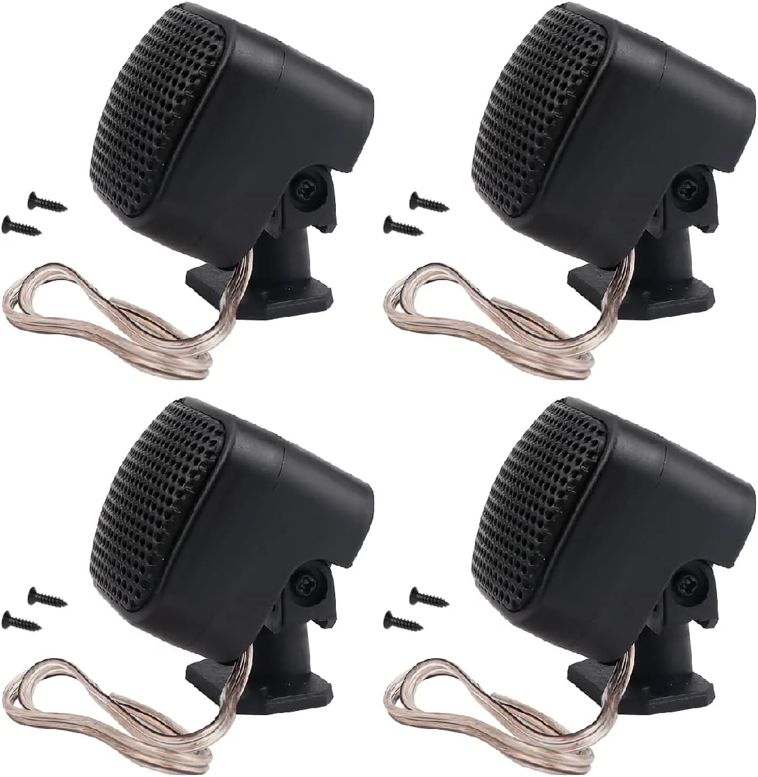 بلندگوی خودرو FERCAISH مدل TP-004A با توان 500 وات، تیوتر استریو پرقدرت، بلندگوهای گرد عمودی با نصب آسان برای نصب سطحی روی خودرو، کامیون و قایق (4 عدد)