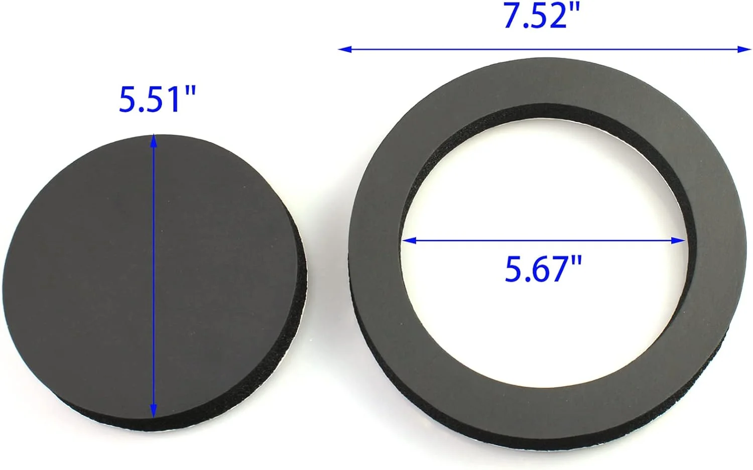 FDXGYH 2 عدد حلقه فومی برای بلندگوهای 6.5 اینچی، حلقه های سریع بلندگوی درب خودرو، سیستم تقویت کننده حلقه های فومی خود چسب، کیت مسدود کننده باس اسفنجی برای بلندگوهای یونیورسال 6 و 6.5 اینچی FDXGYH 2 عدد حلقه فومی برای بلندگوهای 6.5 اینچی، حلقه های سریع بلندگوی درب خودرو، سیستم تقویت کننده حلقه های فومی خود چسب، کیت مسدود کننده باس اسفنجی برای بلندگوهای یونیورسال 6 و 6.5 اینچی