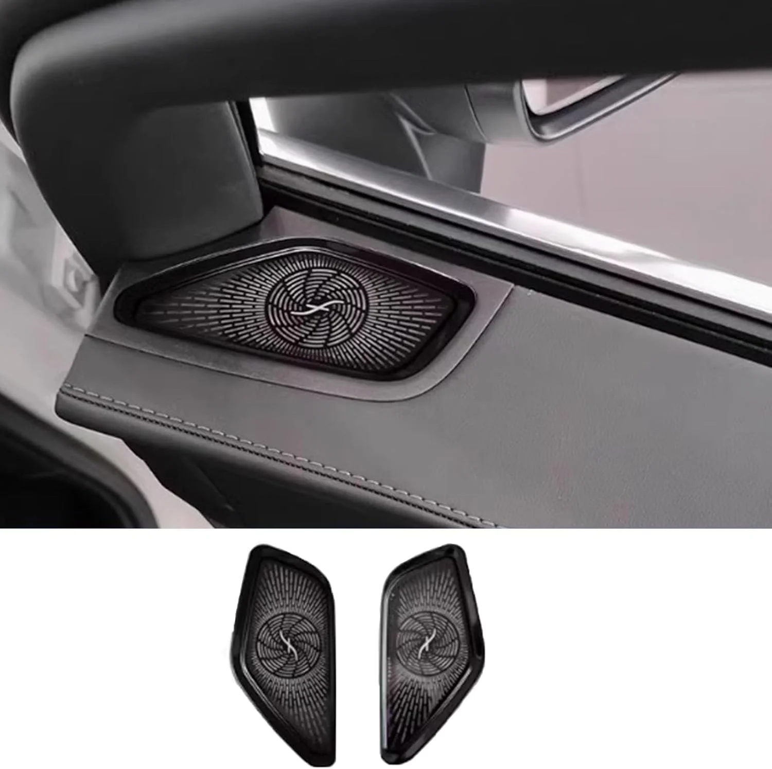 گریل بلندگوی صوتی خودرو FHBPCPP، سازگار با بنز GLC300L GLC260L 2023، پوشش محافظ بلندگو، مشکی A1