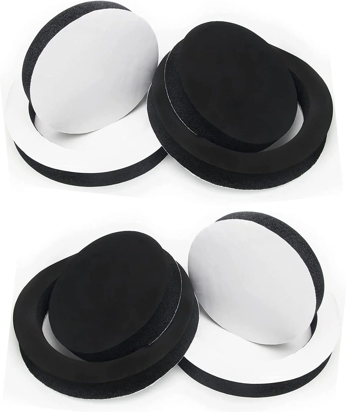 سیستم تقویت کننده بلندگوی فومی Hoedia 6.5 اینچی، کیت اسفنجی برای درایورهای جهانی، حلقه های فومی بلندگوی درب خودرو با قابلیت چسبندگی خودکار، پد پنبه ای ضد صدا با قابلیت ارتجاعی بالا برای بلندگوی صوتی استریو (4 عدد)