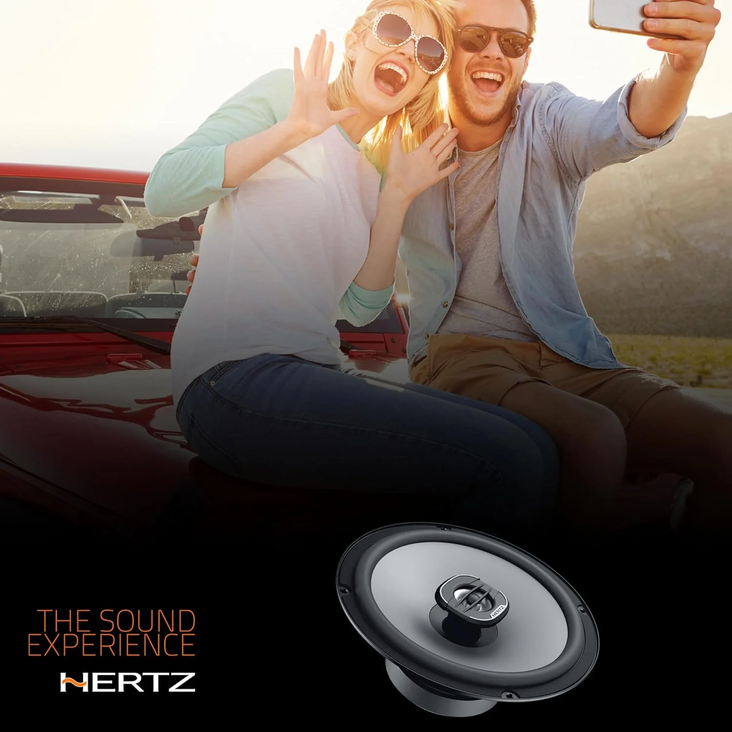 بلندگوهای کواکسیال دو طرفه 6.5 اینچی سری HERTZ UNO مدل X-165 (یک جفت)