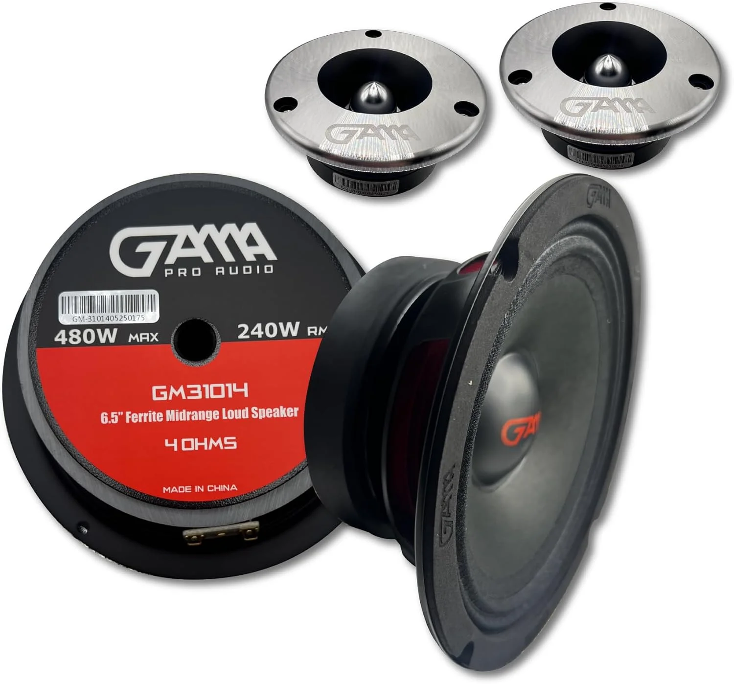 بلندگوهای میان رده 6.5 اینچی GAMA Audio FE-D6.4 (بسته 2 عددی)، درایورهای صوتی خیابانی 4 اهم با راندمان بالا بلندگوهای میان رده 6.5 اینچی GAMA Audio FE-D6.4 (بسته 2 عددی)، درایورهای صوتی خیابانی 4 اهم با راندمان بالا