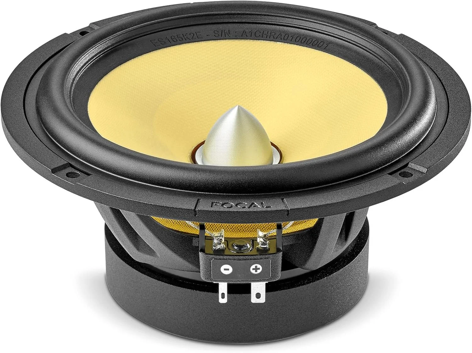 سیستم بلندگوی کامپوننت خودرو Focal ES165K2E، 16.5 سانتی متر، 2-Way، مخروط فیبر آرامید زرد