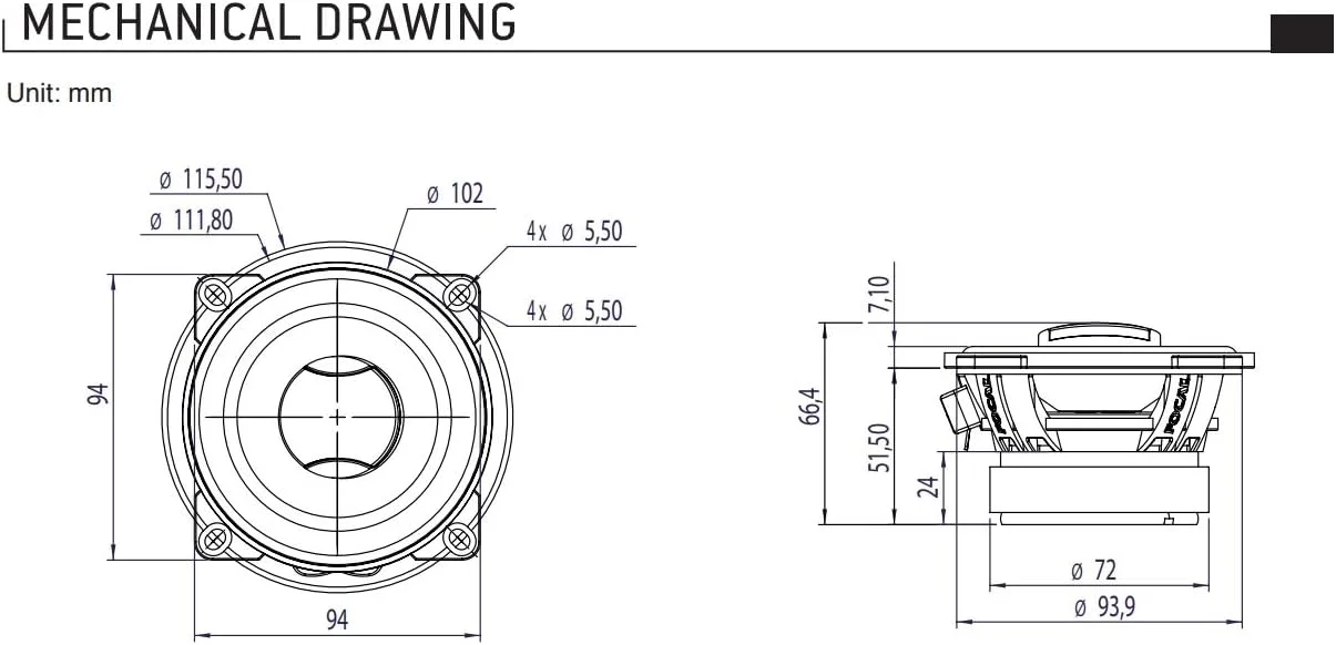 بلندگوهای کواکسیال بیضی شکل دو طرفه درب خودرو Focal Auditor ACX 570، سایز 5x7 اینچ، 240 وات بلندگوهای کواکسیال بیضی شکل دو طرفه درب خودرو Focal Auditor ACX 570، سایز 5x7 اینچ، 240 وات