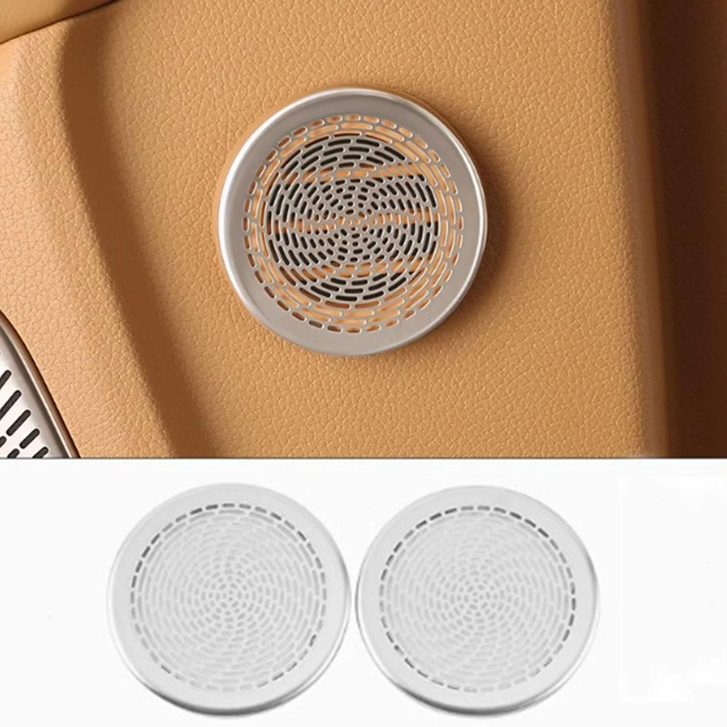 گریل بلندگوهای صوتی خودرو FHBPCPP، سازگار با VOYAH DREAMPOWER 2022-2025، پوشش محافظ بلندگو، نقره ای B گریل بلندگوهای صوتی خودرو FHBPCPP، سازگار با VOYAH DREAMPOWER 2022-2025، پوشش محافظ بلندگو، نقره ای B