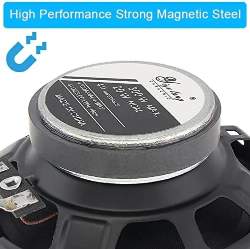 ePathChina 2 عدد بلندگوی صوتی خودرو با فرکانس کامل، بیس متوسط سنگین، فوق العاده نازک، بلندگوی اصلاح شده، نصب غیر مخرب (4 اینچ) ePathChina 2 عدد بلندگوی صوتی خودرو با فرکانس کامل، بیس متوسط سنگین، فوق العاده نازک، بلندگوی اصلاح شده، نصب غیر مخرب (4 اینچ)