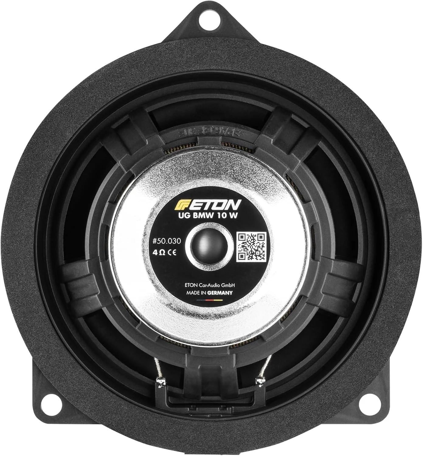 ETON UG-BMW10W - سیستم کامپوننت 2 طرفه پلاگ اند پلی 10 سانتی متری / 4 اینچی، مجموعه بلندگوهای خودرو سازگار با خودروهای BMW و Mini، سیستم صوتی برای نصب درب (سبد W)، 1 جفت