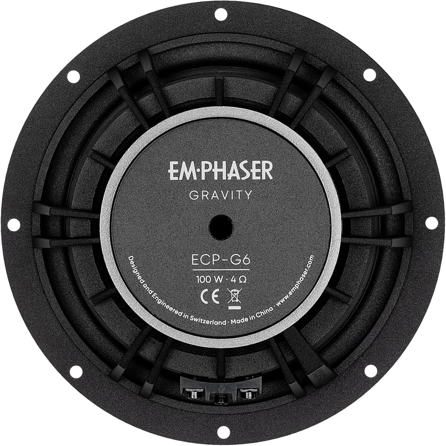 ست بلندگوی خودرو EMPHASER ECP-G6، قدرتمند، 16.5 سانتی متر / 6.5 اینچ، سیستم کامپوننت برای خودروها و موتورخانه ها، سیستم صوتی برای نصب در داشبورد، درب ها، قسمت عقب، 100 وات RMS