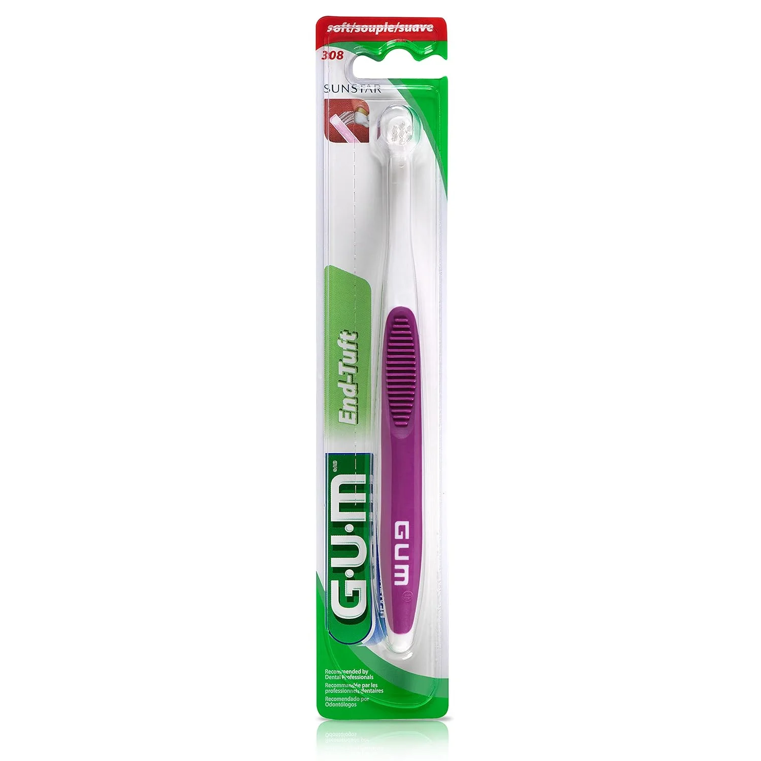مسواک تک دسته GUM - سر بسیار کوچک برای نواحی دور از دسترس - ایمپلنت ها، دندان های آسیاب و دندان عقل - برس نرم دندان برای بزرگسالان (بسته 6 عددی) مسواک تک دسته GUM - سر بسیار کوچک برای نواحی دور از دسترس - ایمپلنت ها، دندان های آسیاب و دندان عقل - برس نرم دندان برای بزرگسالان (بسته 6 عددی)