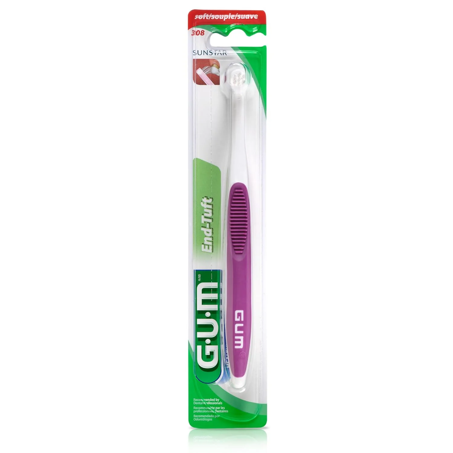 مسواک تک دسته GUM - سر بسیار کوچک برای نواحی دور از دسترس - ایمپلنت ها، دندان های آسیاب و دندان عقل - برس نرم دندان برای بزرگسالان (بسته 6 عددی) مسواک تک دسته GUM - سر بسیار کوچک برای نواحی دور از دسترس - ایمپلنت ها، دندان های آسیاب و دندان عقل - برس نرم دندان برای بزرگسالان (بسته 6 عددی)