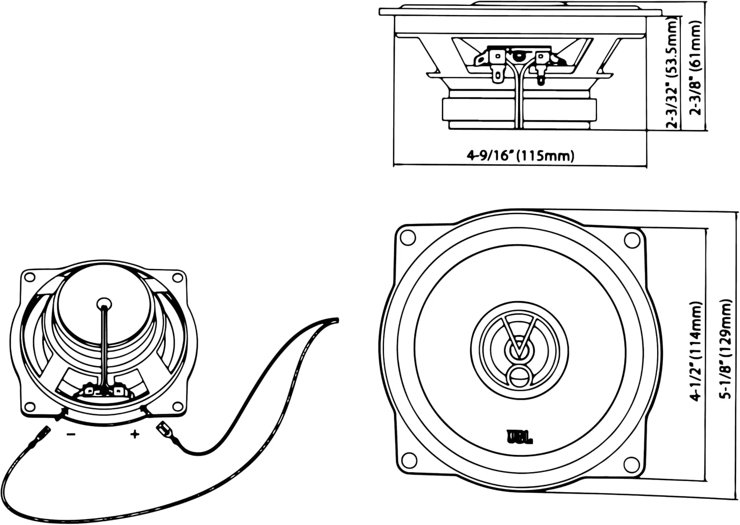 ست بلندگوهای دو طرفه خودرو JBL Harman Kardon Stage1 51F - 150 وات، 30 وات RMS - جعبه های HiFi خودرو JBL، بزرگ، 13 سانتی متر / 130 میلی متر / 5.25 اینچ، مشکی (2 عدد) ست بلندگوهای دو طرفه خودرو JBL Harman Kardon Stage1 51F - 150 وات، 30 وات RMS - جعبه های HiFi خودرو JBL، بزرگ، 13 سانتی متر / 130 میلی متر / 5.25 اینچ، مشکی (2 عدد)