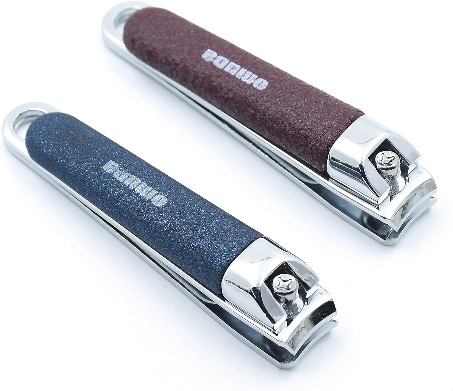 ست ناخن گیر استیل ضد زنگ الکسوس برای ناخن های ضخیم، ناخن گیر حرفه ای، بسته 2 عددی قهوه ای آبی مدل 3082 ست ناخن گیر استیل ضد زنگ الکسوس برای ناخن های ضخیم، ناخن گیر حرفه ای، بسته 2 عددی قهوه ای آبی مدل 3082