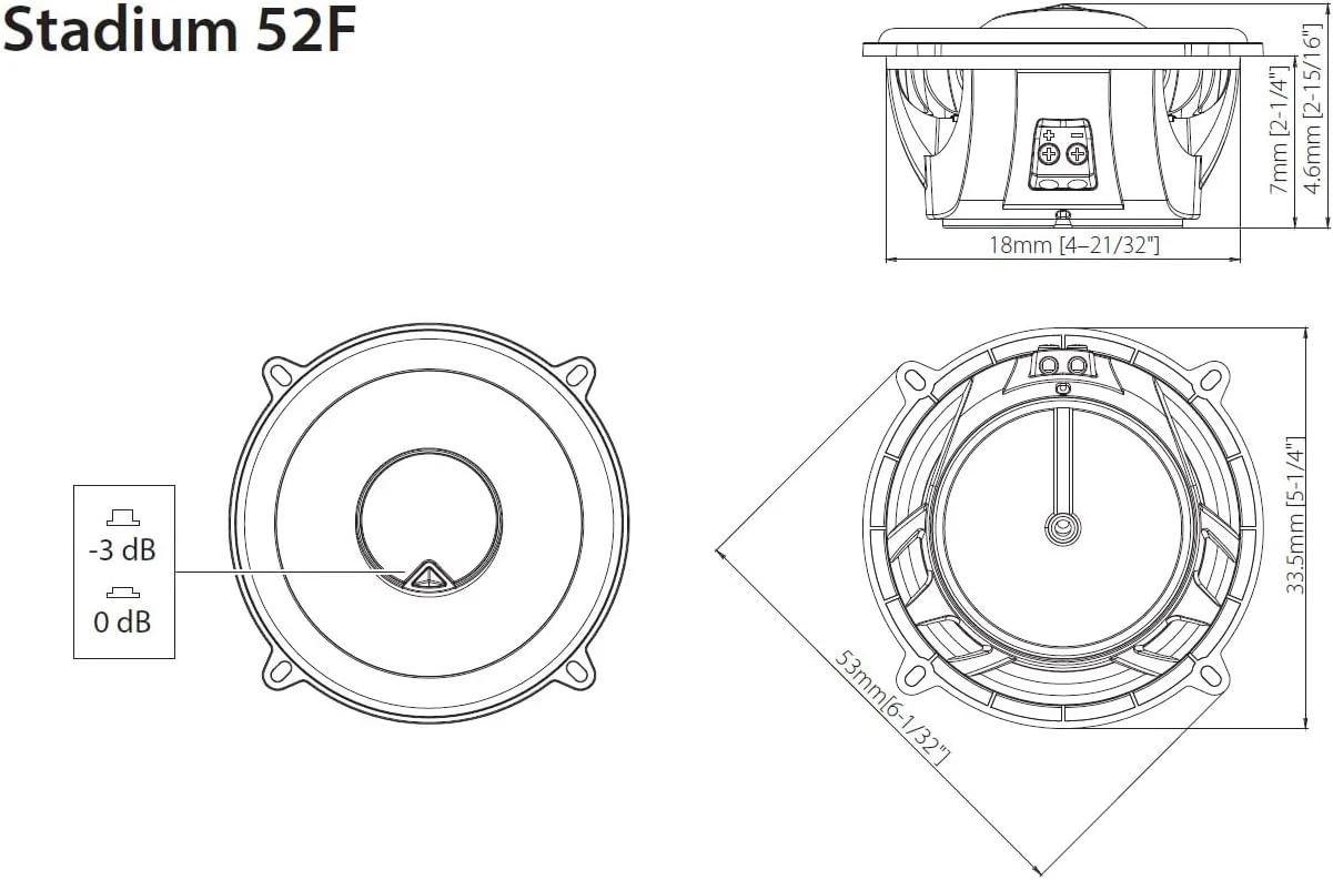 ست بلندگوی استریو کواکسیال خودرو JBL Harman Kardon Stadium 52F - یک جفت 240 وات بلندگوی HiFi خودرو - 5-1/4 اینچ (133 میلی متر) - مشکی ست بلندگوی استریو کواکسیال خودرو JBL Harman Kardon Stadium 52F - یک جفت 240 وات بلندگوی HiFi خودرو - 5-1/4 اینچ (133 میلی متر) - مشکی