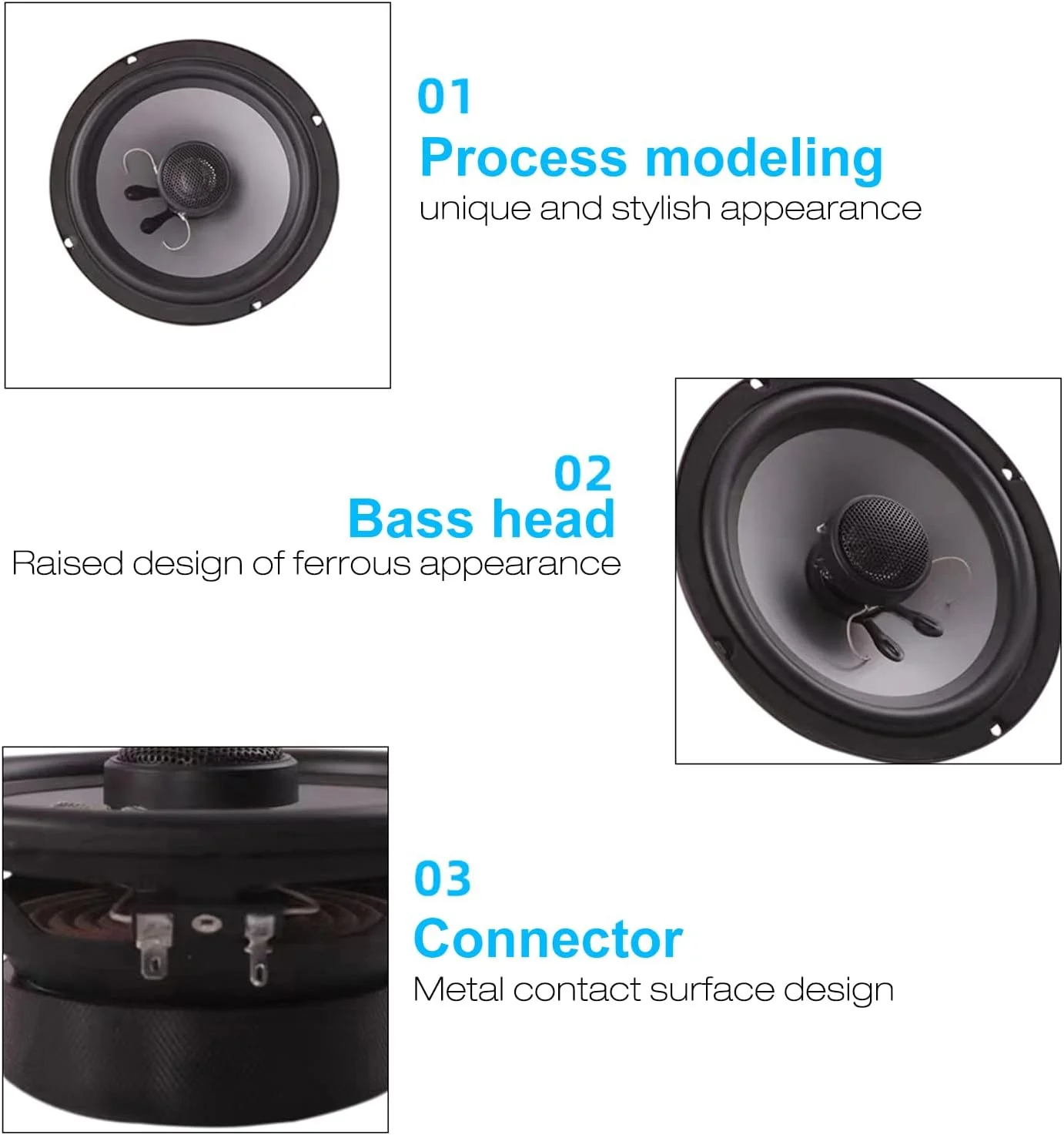 یک جفت بلندگوی کواکسیال خودرو 6.5 اینچی Joleritc، توان مرجع 100 وات، جهانی