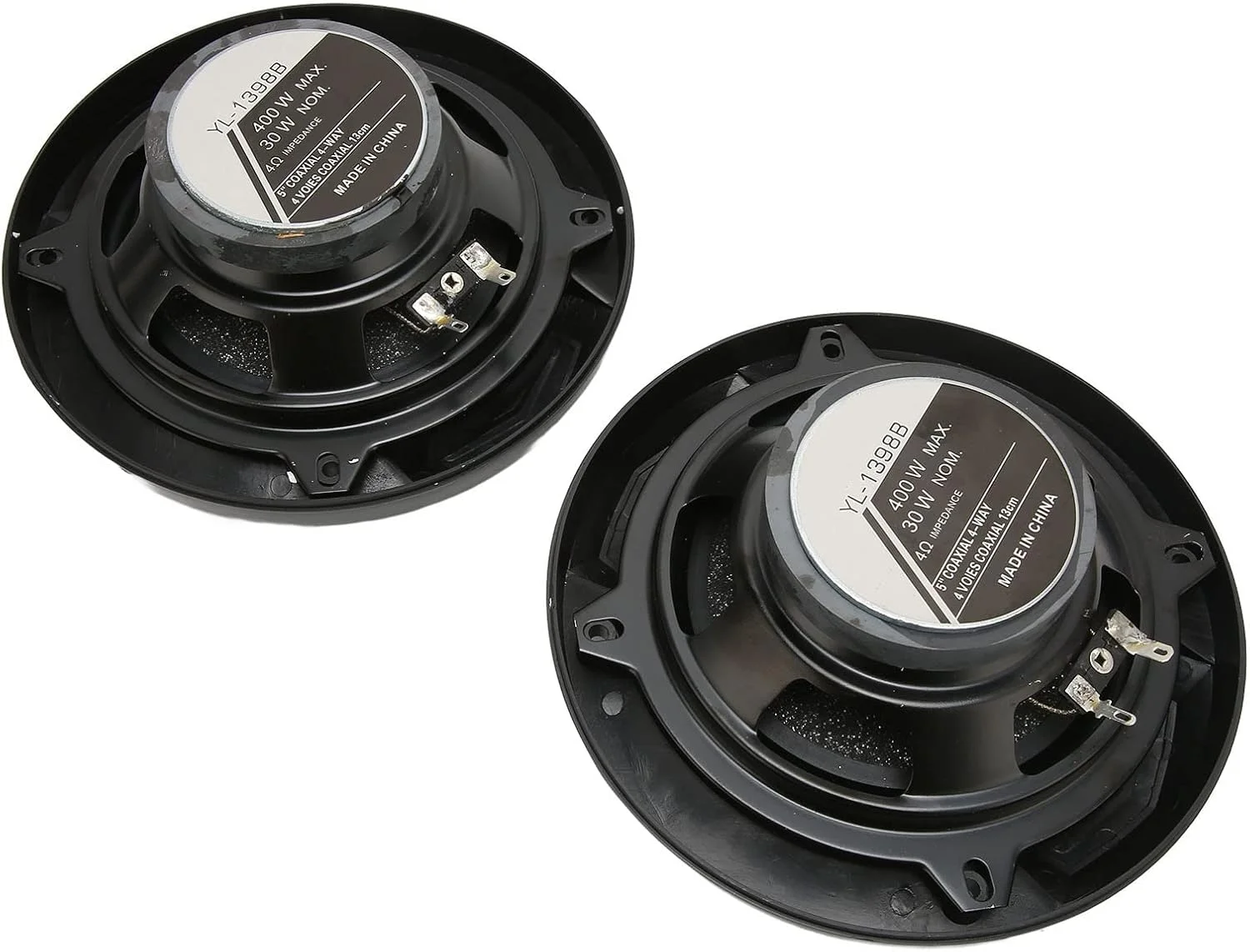 بلندگوی کواکسیال خودرو Jectse 5 اینچی 400 واتی، 92 دسی بل 4 اهم، بلندگوی استریو خودروی همه جهته، حساسیت بالا و اتلاف حرارت خوب، مناسب برای تمام سیستم های صوتی خودرو