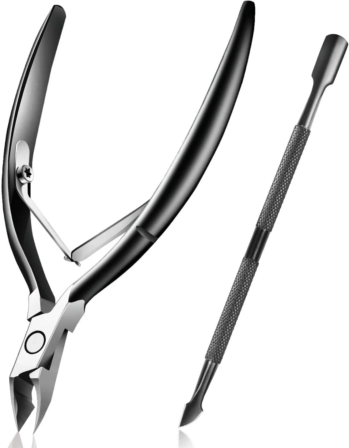 گوشت گیر ناخن با عقب زننده کوتیکول، KASTWAVE از بین برنده کوتیکول، نیپر کوتیکول حرفه ای، قیچی و انبر بادوام استیل ضد زنگ برای پدیکور و مانیکور ناخن های دست و پا (مشکی) گوشت گیر ناخن با عقب زننده کوتیکول، KASTWAVE از بین برنده کوتیکول، نیپر کوتیکول حرفه ای، قیچی و انبر بادوام استیل ضد زنگ برای پدیکور و مانیکور ناخن های دست و پا (مشکی)