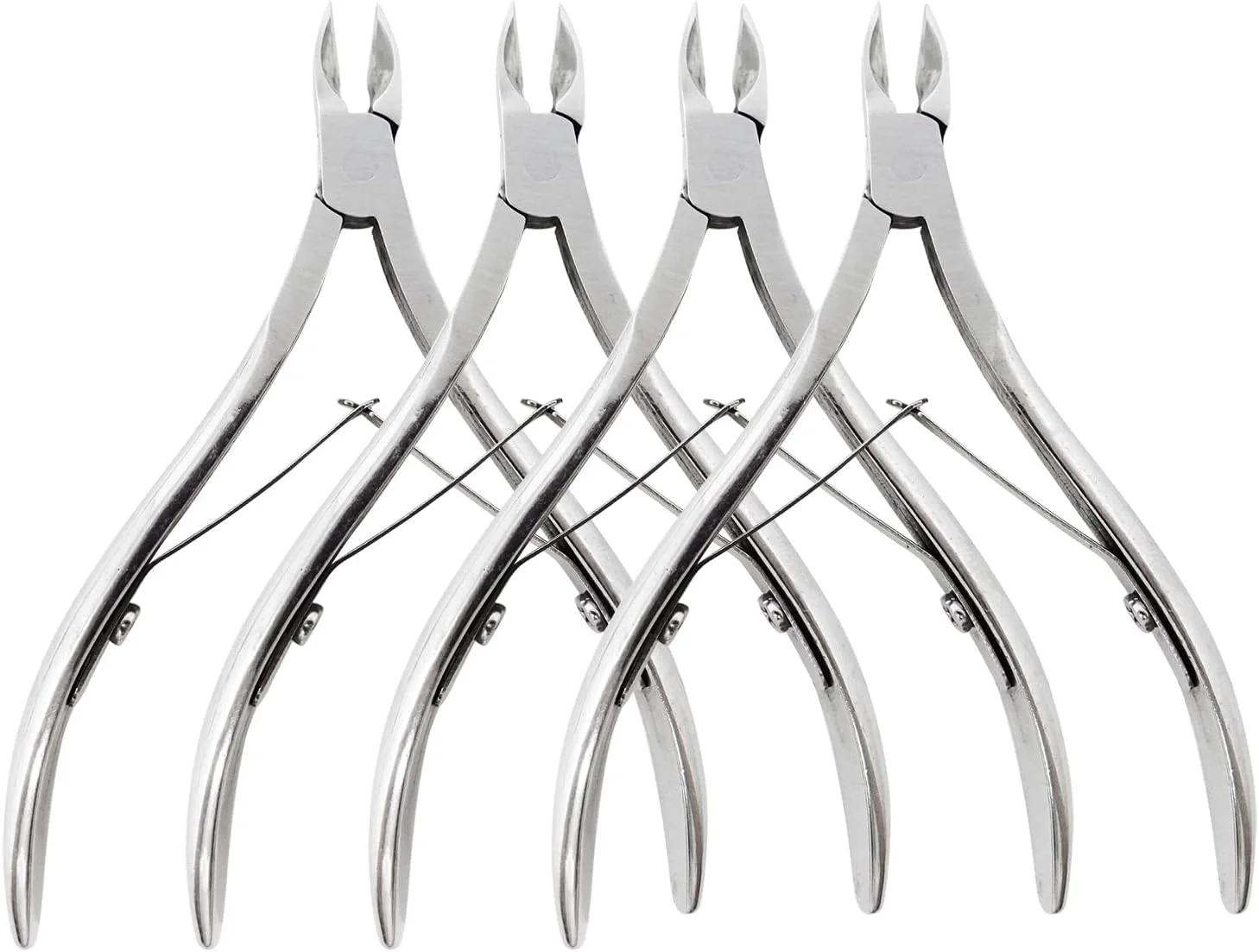 هانبی 4 عدد نیپر کوتیکول با تیغه نوک تیز، قیچی کوتیکول، انبرک کوتیکول، ناخن گیر استیل ضد زنگ برای ناخن های دست هانبی 4 عدد نیپر کوتیکول با تیغه نوک تیز، قیچی کوتیکول، انبرک کوتیکول، ناخن گیر استیل ضد زنگ برای ناخن های دست