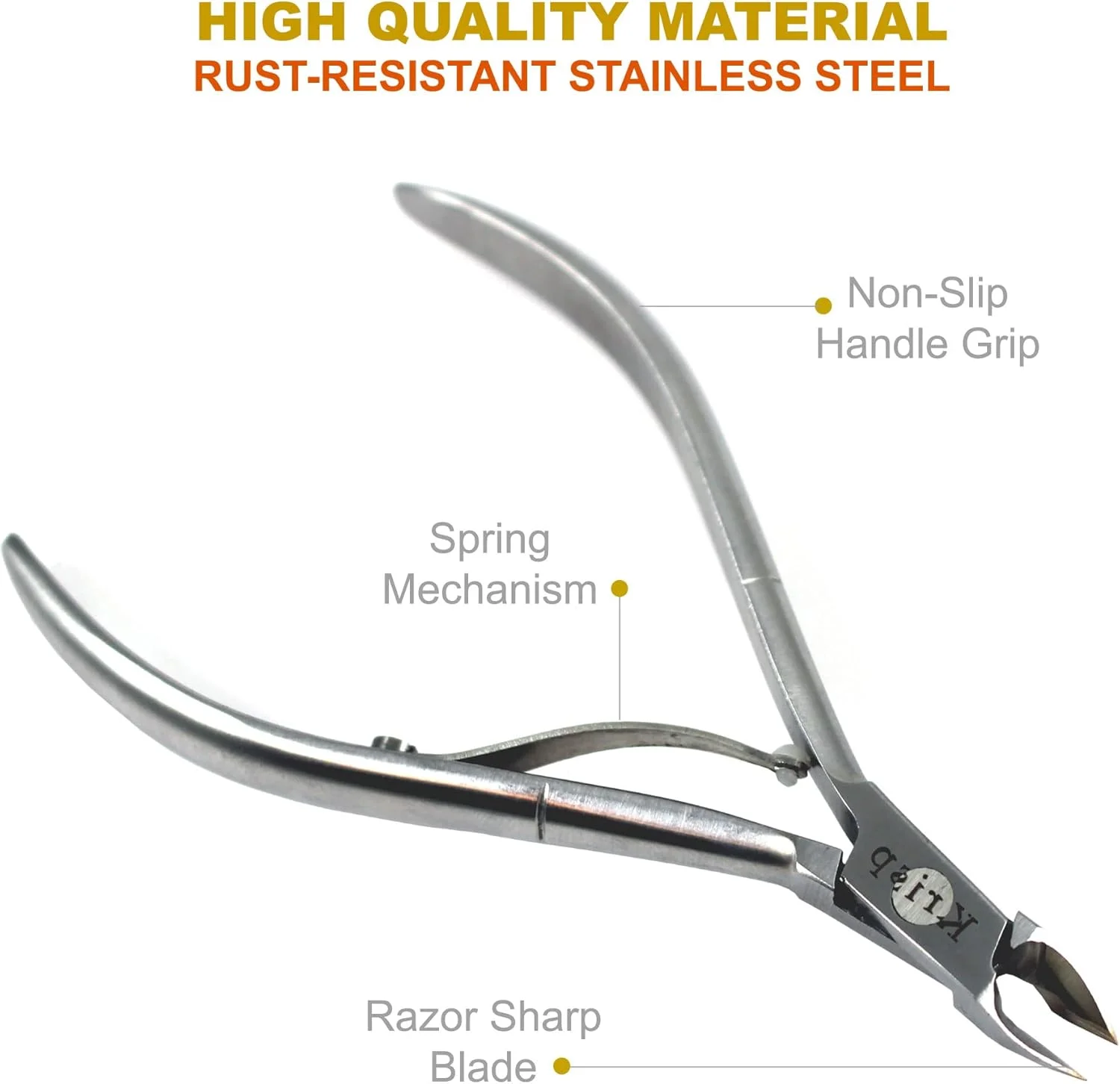 گوشت گیر ناخن Krisp Beauty با فک 3/4، قیچی فوق العاده تیز برای پوست اطراف ناخن، انبر استیل ضد زنگ، ابزار حذف کننده و اصلاح کننده ناخن پا و دست گوشت گیر ناخن Krisp Beauty با فک 3/4، قیچی فوق العاده تیز برای پوست اطراف ناخن، انبر استیل ضد زنگ، ابزار حذف کننده و اصلاح کننده ناخن پا و دست