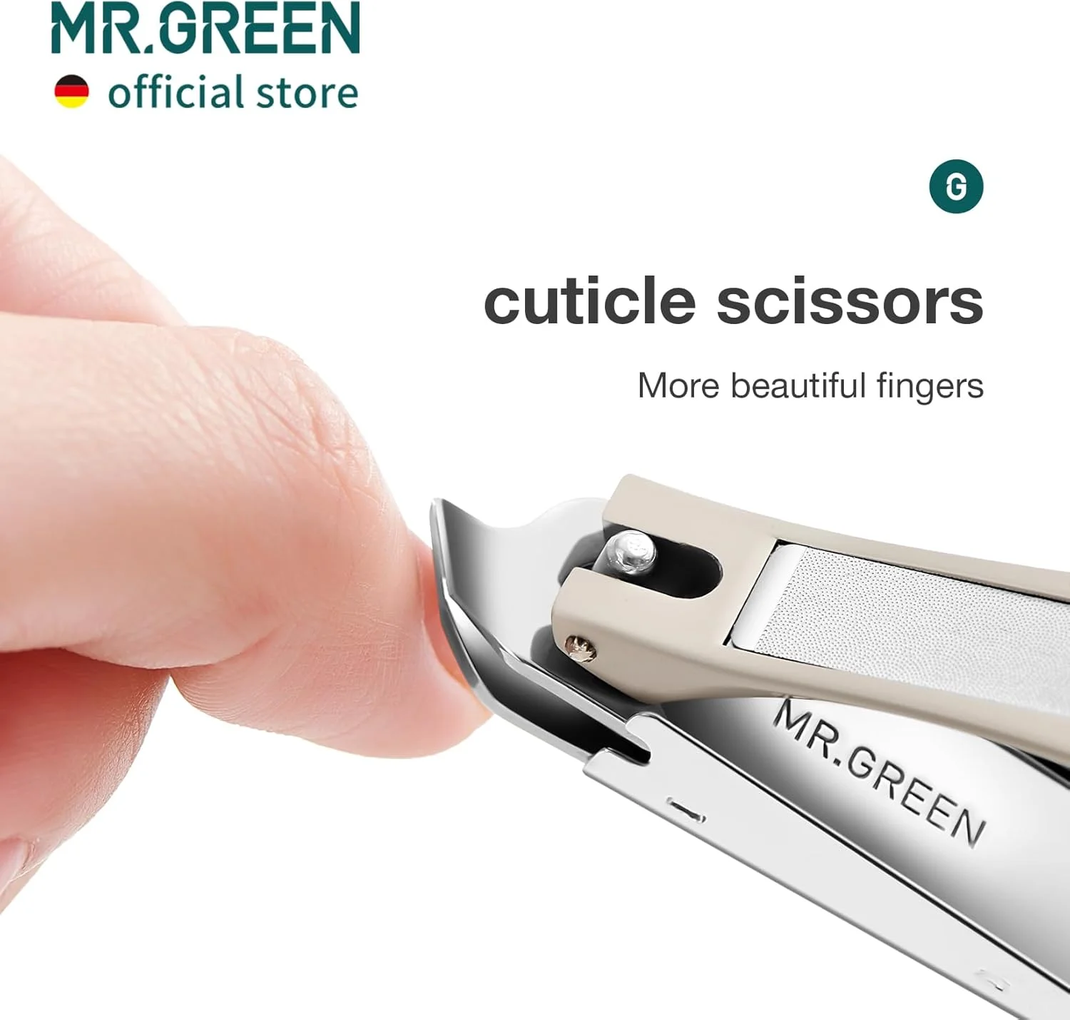 قیچی ناخن لبه مورب MR.GREEN، ابزار انبرک کوتیکول، استیل ضد زنگ، پوست مرده، نوک مایل، قیچی مانیکور (Mr-1127 + سوهان شیشه ای) قیچی ناخن لبه مورب MR.GREEN، ابزار انبرک کوتیکول، استیل ضد زنگ، پوست مرده، نوک مایل، قیچی مانیکور (Mr-1127 + سوهان شیشه ای)