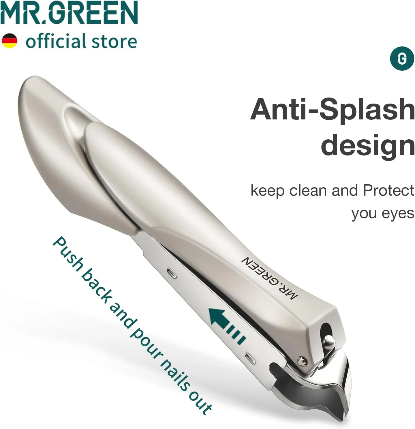 قیچی ناخن لبه مورب MR.GREEN، ابزار انبرک کوتیکول، استیل ضد زنگ، پوست مرده، نوک مورب، قیچی مانیکور (Mr-1127+سوهان شیشه ای) قیچی ناخن لبه مورب MR.GREEN، ابزار انبرک کوتیکول، استیل ضد زنگ، پوست مرده، نوک مورب، قیچی مانیکور (Mr-1127+سوهان شیشه ای)