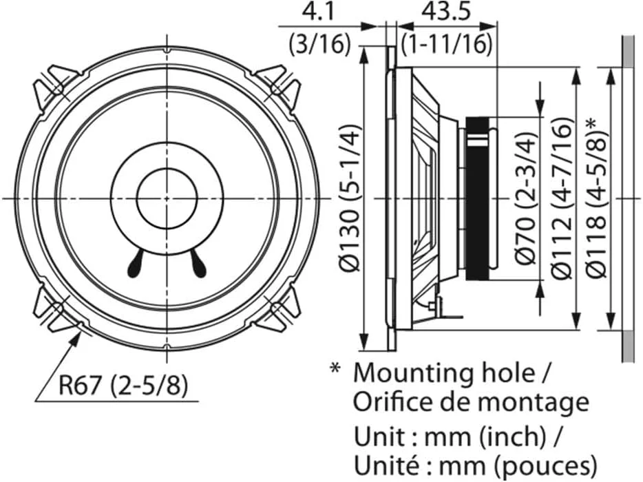 بلندگوهای دو مخروطی کنوود KFC-S1356 - مشکی
