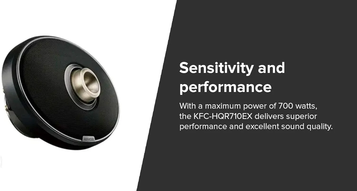 بلندگوهای صوتی خودرو کنوود مدل KFC-HQR710EX، سایز 7x10 اینچ، 700 وات، 2-Way (باس دوبل)