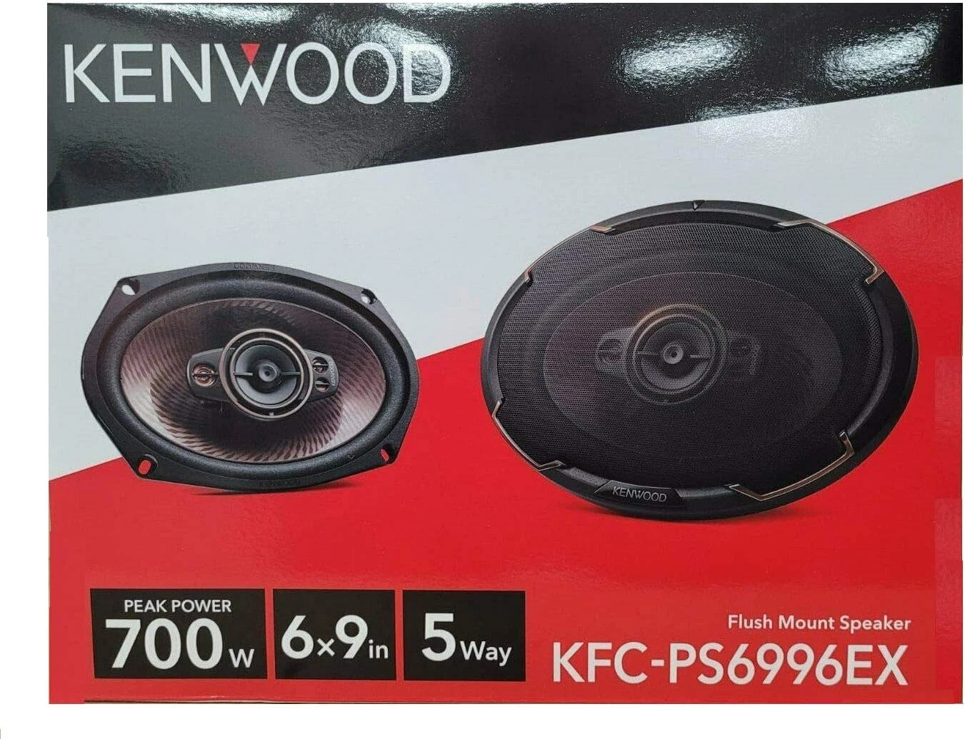 بلندگوهای صوتی خودرو کنوود KFC-PS6996EX با کارایی بالا، 6x9 اینچ، 5 راهه، 700 وات