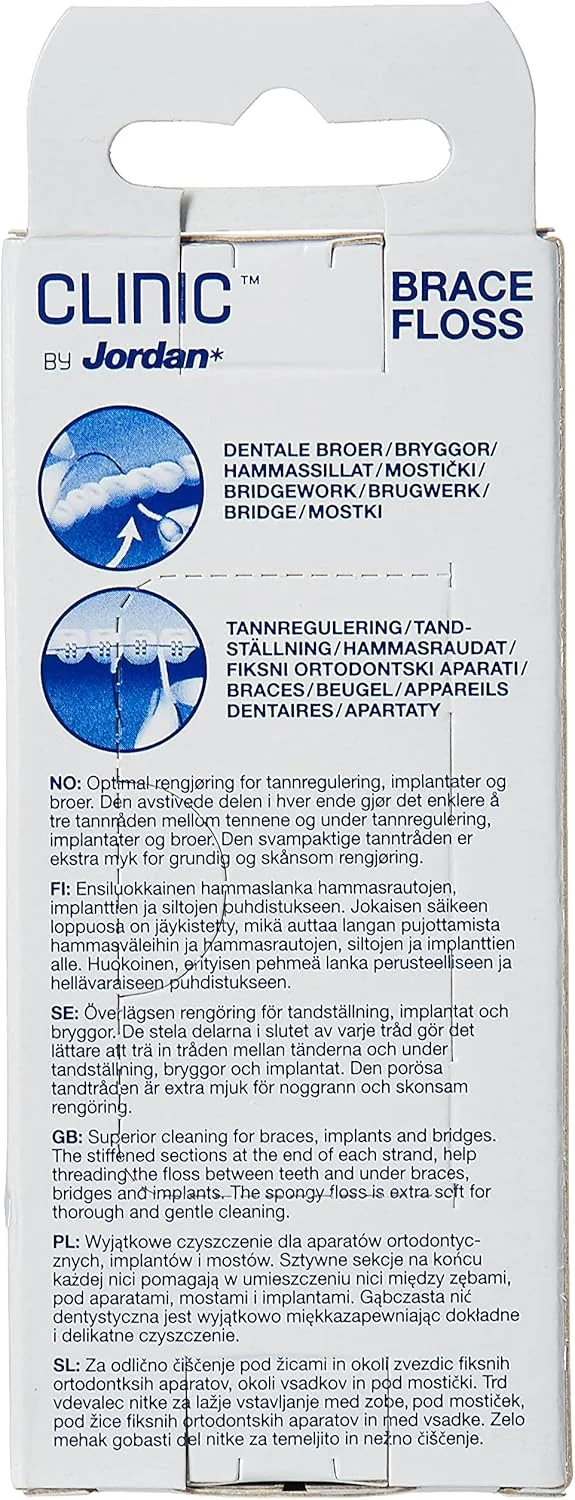 نخ دندان ارتودنسی جردن کلینیک، 50 عدد