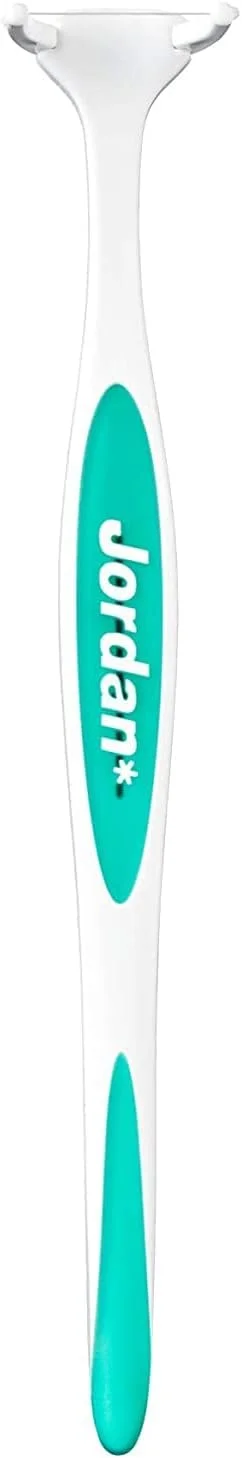 نخ دندان دسته دار جردن ایزی کلین 1 دسته + 20 عدد سری یدک - رنگ های متنوع