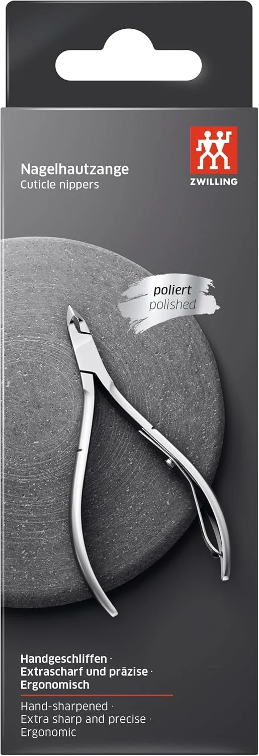 انبرک مانیکور ZWILLING Classic Inox، طول 100 میلی متر. ساخته شده از استیل ضد زنگ با کیفیت بالا و پرداخت شده. برش دقیق. طراحی ارگونومیک. مقاوم در برابر زنگ زدگی. بادوام. ساخت آلمان.